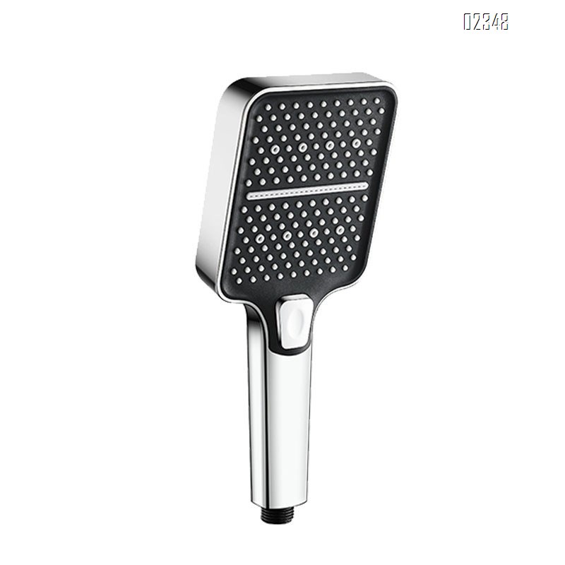 Universal High Pressure Rectangle Handheld Shower Head 3 Mode Anti-clog Nozzles