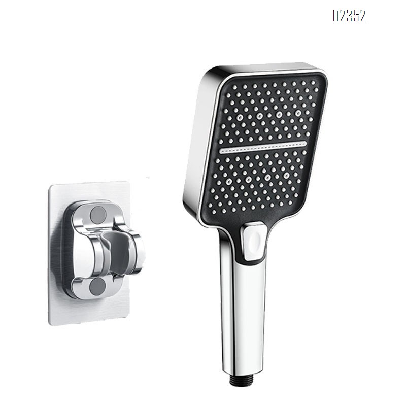 High Pressure Shower Head with Bracket 3 Settings Handheld Shower Head Against Low Water Flow for Bathroom and Pets Rinse