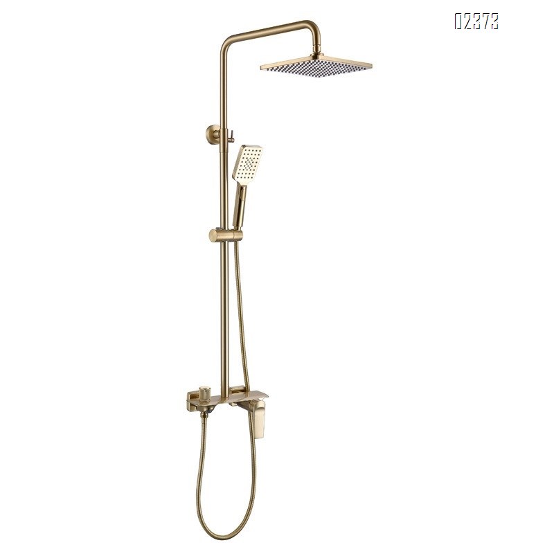 Golden Shower Set Bathroom All-Brass Storage Handheld Pressurized Water-Saving Surface-Mounted Shower Head