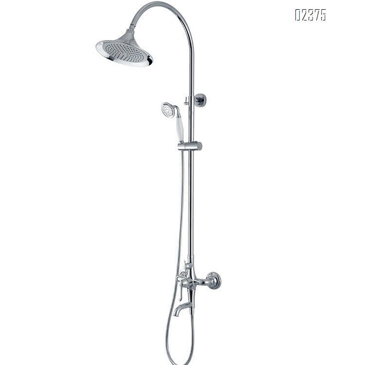 All-Brass Lotus Head Shower Large Shower head Bathroom Surface-Mounted Rose Gold European Style Shower Set