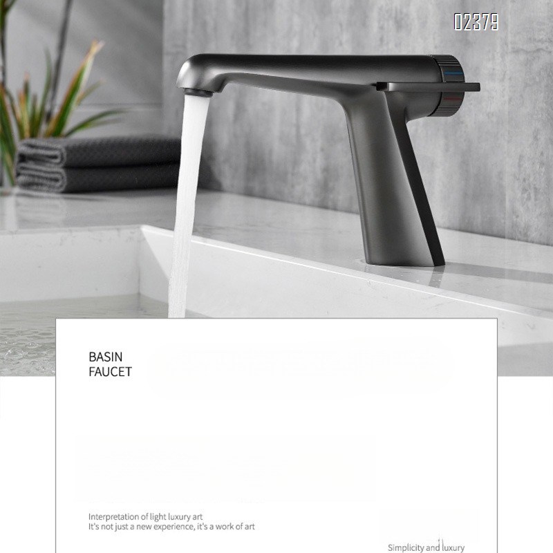 Basin Faucet Bathroom Hot and Cold Dual Control All-Brass Faucet Household Water-Saving Faucet Aerator