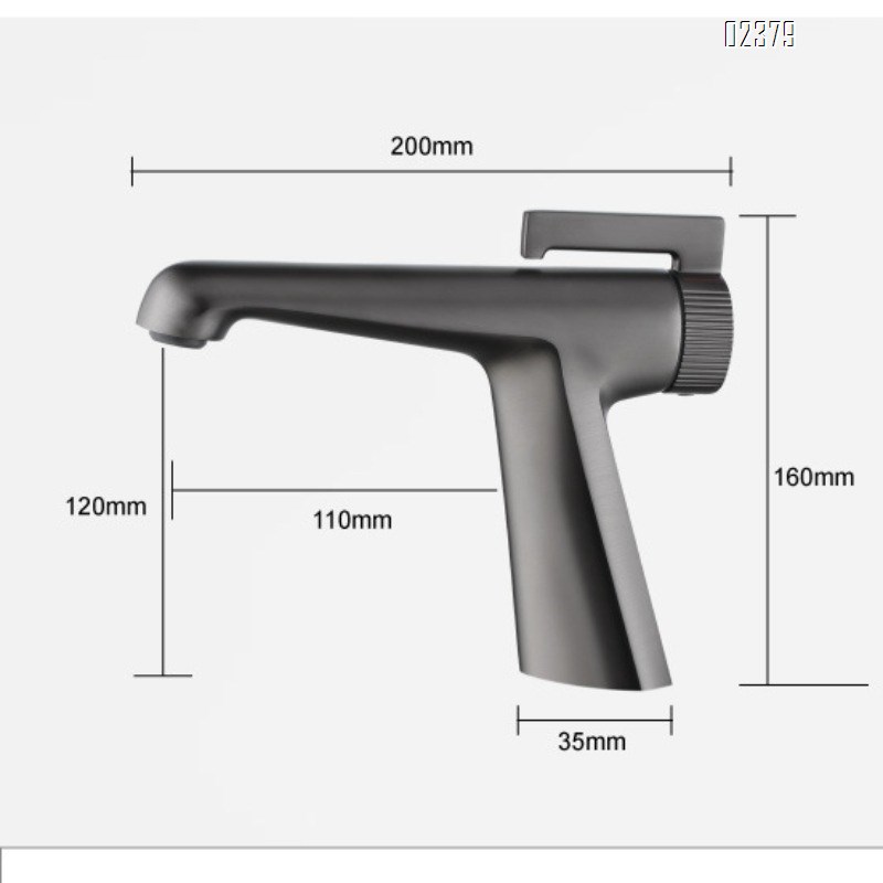 Basin Faucet Bathroom Hot and Cold Dual Control All-Brass Faucet Household Water-Saving Faucet Aerator