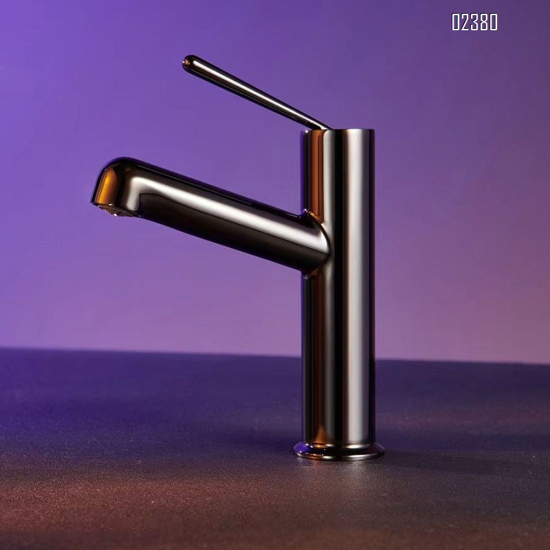 Brass Hot and Cold Basin Faucet for Home Use Bathroom Faucet Splash-Proof Countertop Bathroom Washbasin Faucet