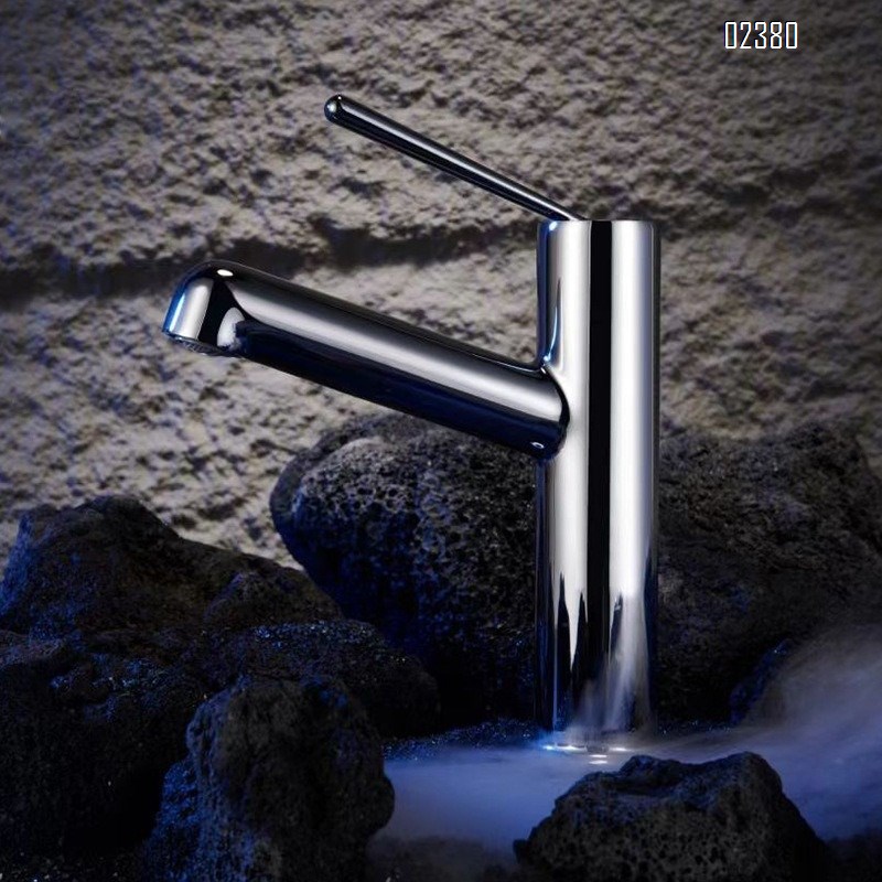Brass Hot and Cold Basin Faucet for Home Use Bathroom Faucet Splash-Proof Countertop Bathroom Washbasin Faucet