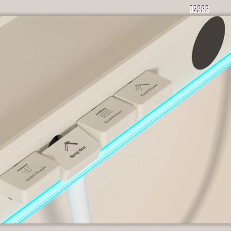 Brass Thermostatic Constant Temperature Shower Head Set Sprayer Round Gun Gray Waterfall Four Functions Tap