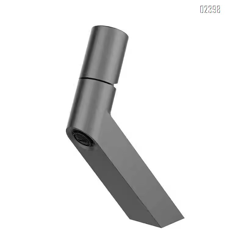 All-Brass Simple White Gun Gray Basin Faucet Cold and Hot Water Washbasin Bathroom Sink Undermount Faucet