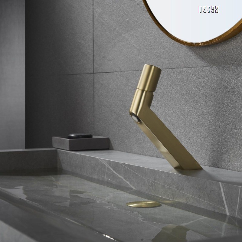 All-Brass Simple White Gun Gray Basin Faucet Cold and Hot Water Washbasin Bathroom Sink Undermount Faucet