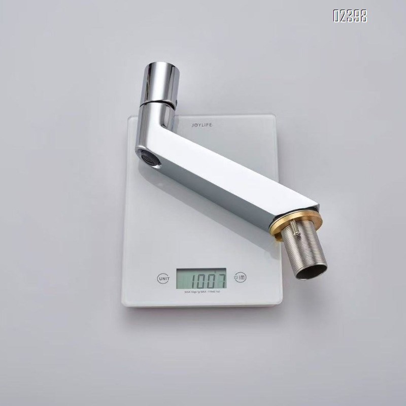 All-Brass Simple White Gun Gray Basin Faucet Cold and Hot Water Washbasin Bathroom Sink Undermount Faucet