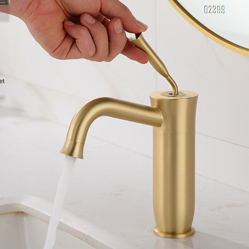 Modern Bathroom sink water Basin Best Faucets Tap Hot and Cold Water Gold Bathroom All-Brass Countertop Sink Faucet