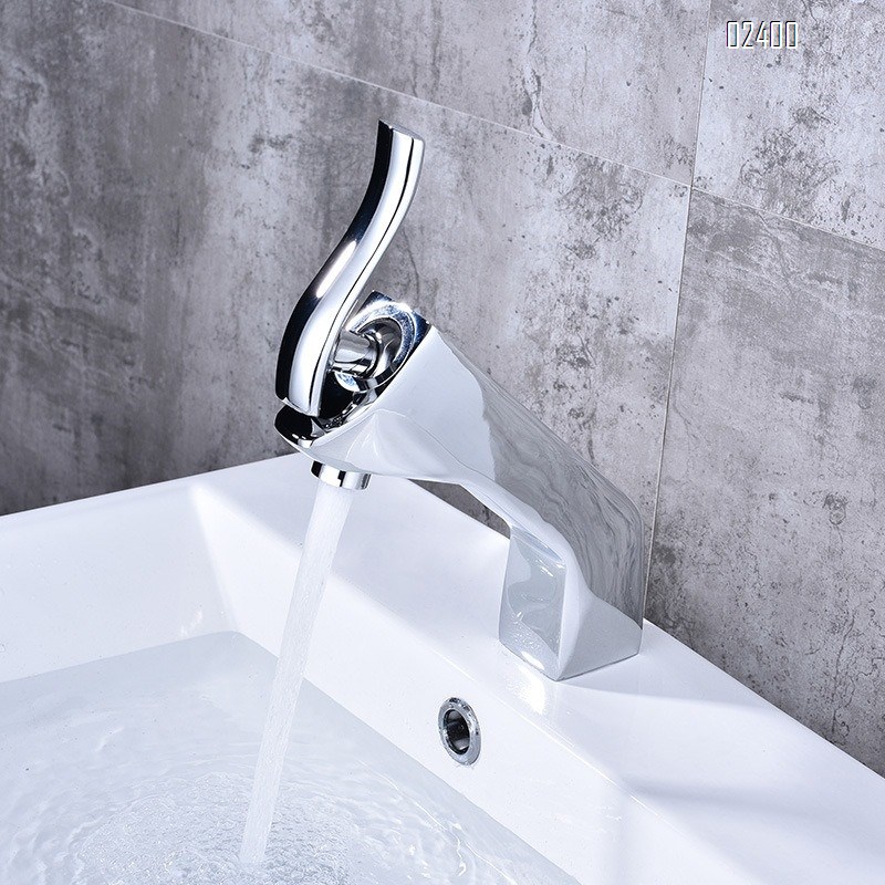 European Style Frosted Color Basin Hot and Cold Mixer Faucet Thickened Full Brass Body Bathroom Cabinet Basin Faucet