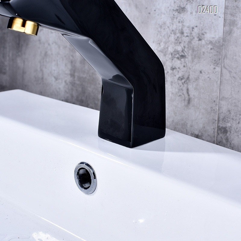 European Style Frosted Color Basin Hot and Cold Mixer Faucet Thickened Full Brass Body Bathroom Cabinet Basin Faucet