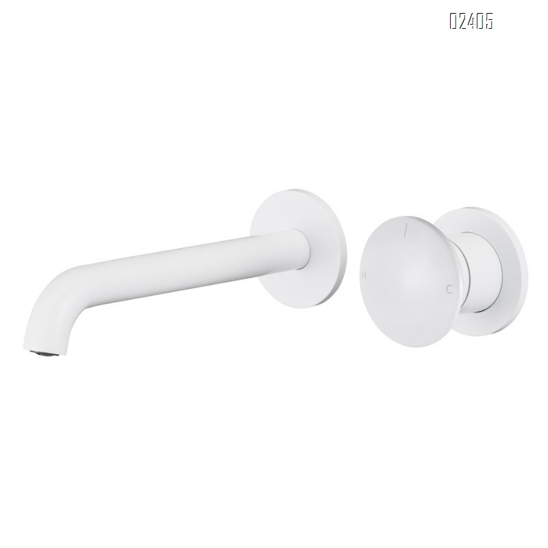 Hot Melt Integrated Concealed Wall-Mounted Faucet Washbasin All-Brass Hot and Cold Basin Wall Drain Pre-Embedded Faucet