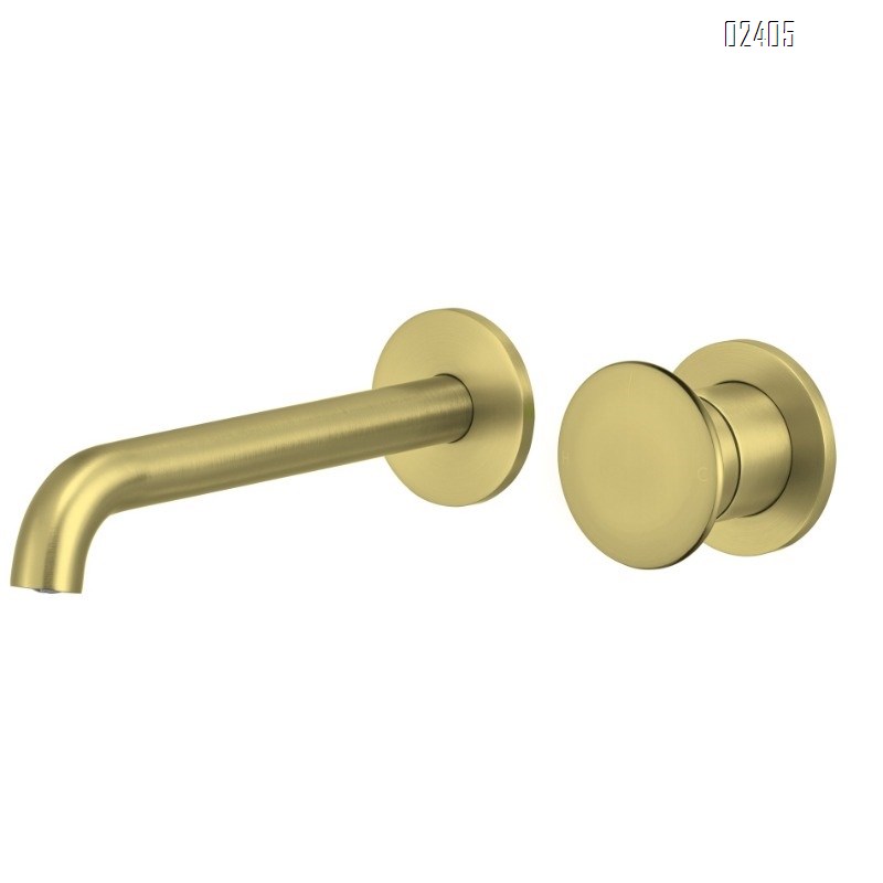 Hot Melt Integrated Concealed Wall-Mounted Faucet Washbasin All-Brass Hot and Cold Basin Wall Drain Pre-Embedded Faucet