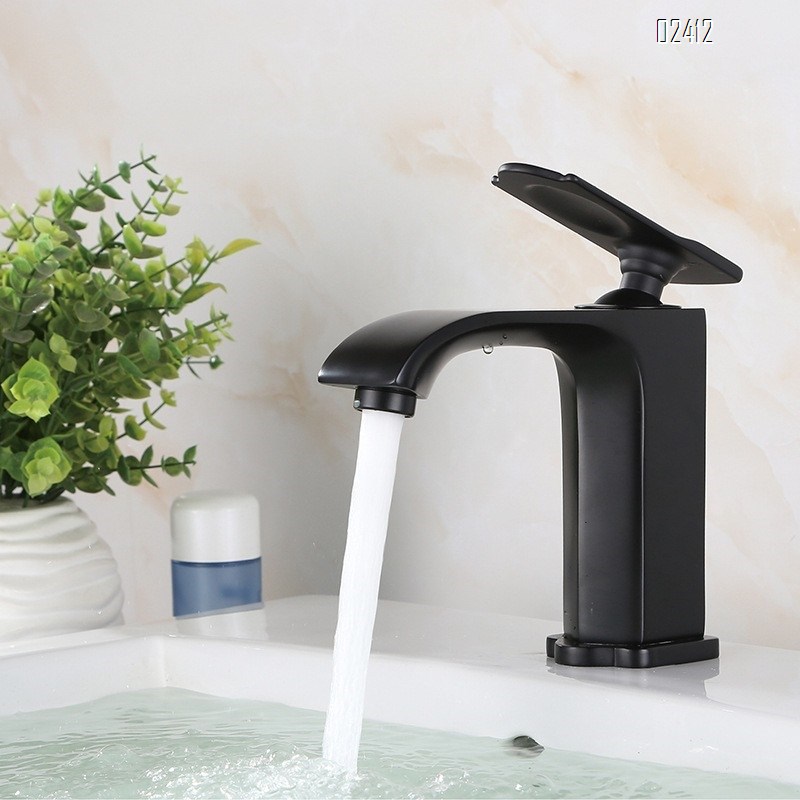 European Style Simple Hot and Cold Bathroom Sink Faucet Tap Single Handle Hole Basin Multi-color Faucet Basin Faucet