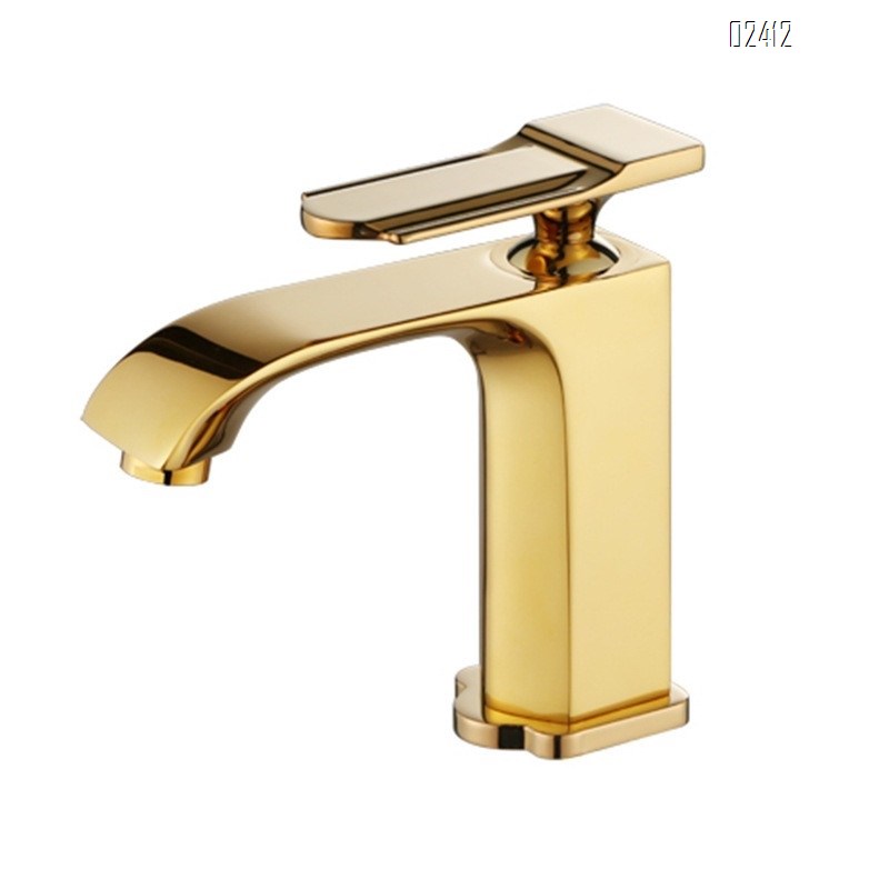 European Style Simple Hot and Cold Bathroom Sink Faucet Tap Single Handle Hole Basin Multi-color Faucet Basin Faucet