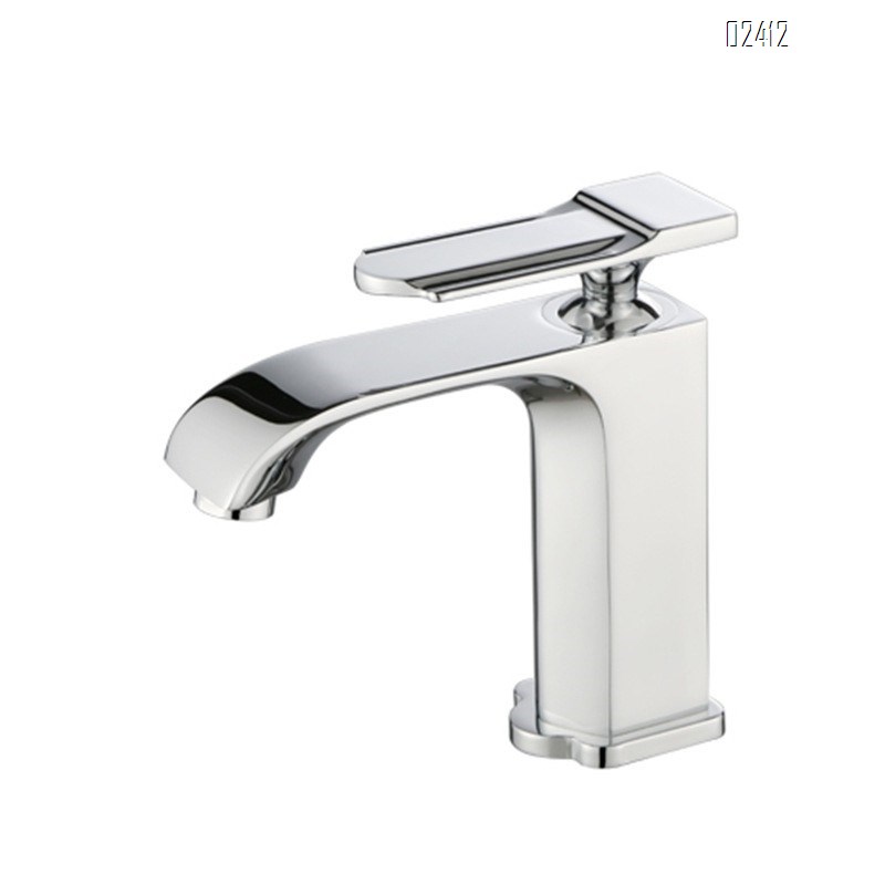 European Style Simple Hot and Cold Bathroom Sink Faucet Tap Single Handle Hole Basin Multi-color Faucet Basin Faucet