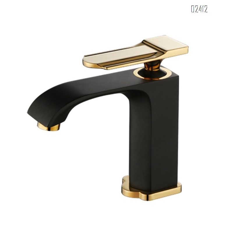 European Style Simple Hot and Cold Bathroom Sink Faucet Tap Single Handle Hole Basin Multi-color Faucet Basin Faucet