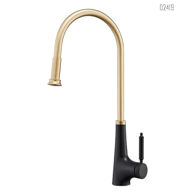 Modern Household Kitchen Sink Basin Hot and Cold Pull-out Multi-functional Universal Faucet Tap