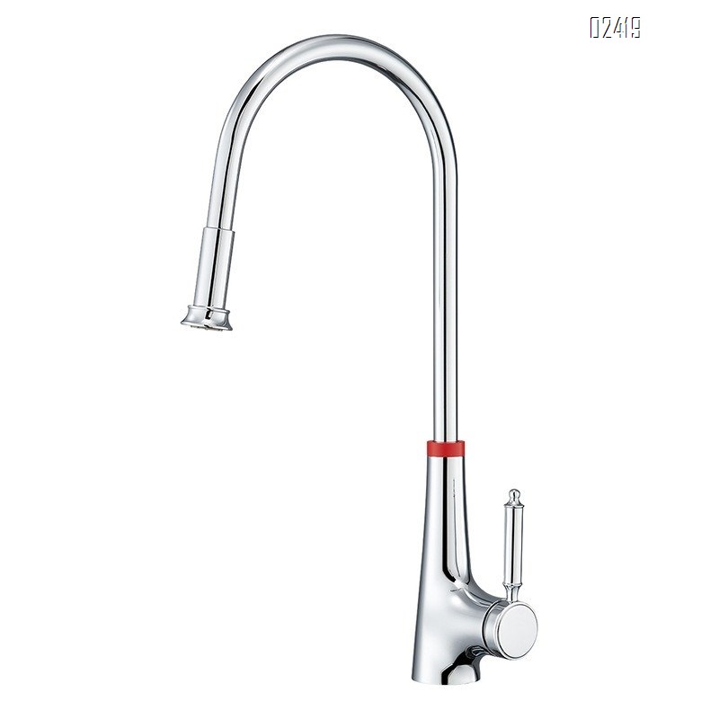 Modern Household Kitchen Sink Basin Hot and Cold Pull-out Multi-functional Universal Faucet Tap