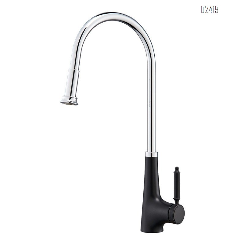 Modern Household Kitchen Sink Basin Hot and Cold Pull-out Multi-functional Universal Faucet Tap