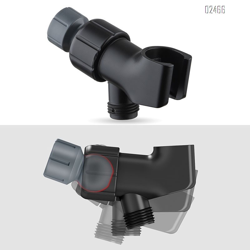 6 Spray Mode Black Shower Head with Handheld  High Pressure Shower Head Set with Hose and Bracket for Bathroom