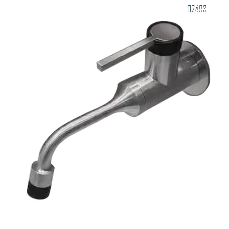 Minimalist brushed finish concealed wall-mounted basin mixer tap stainless steel cold and hot bathroom basin faucet