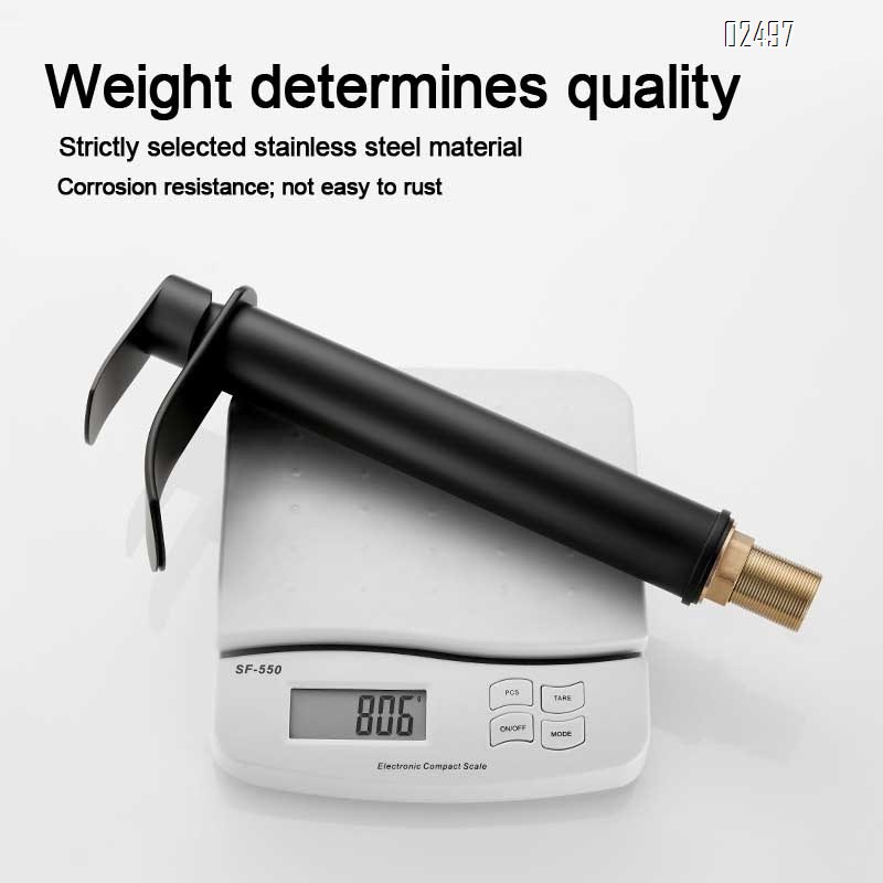 Stainless steel cold and hot double-use countertop basin waterfall faucet