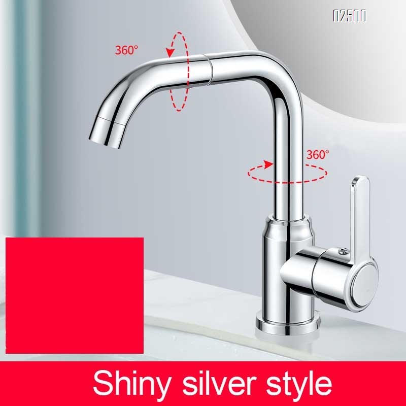 Stainless steel swivel multi-directional cold and hot platform basin wash basin wash basin faucet