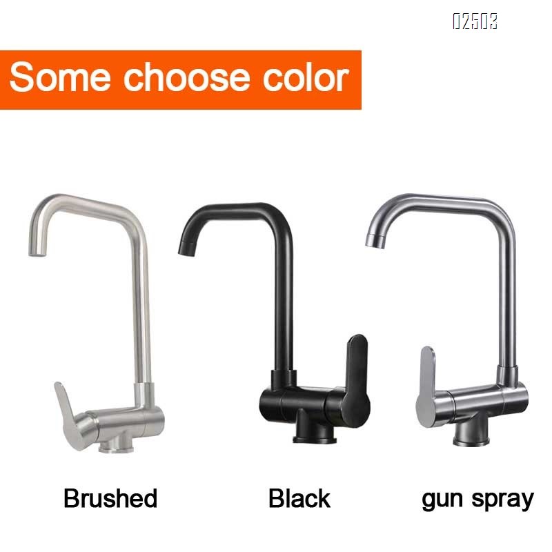 304 stainless steel gun gray foldable cold and hot kitchen black inside opening window vegetable sink multi-directional rotation home faucet