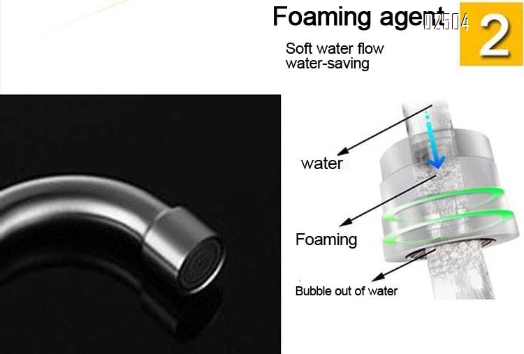 304 stainless steel single cold-drawn silk in-wall rotating kitchen faucet