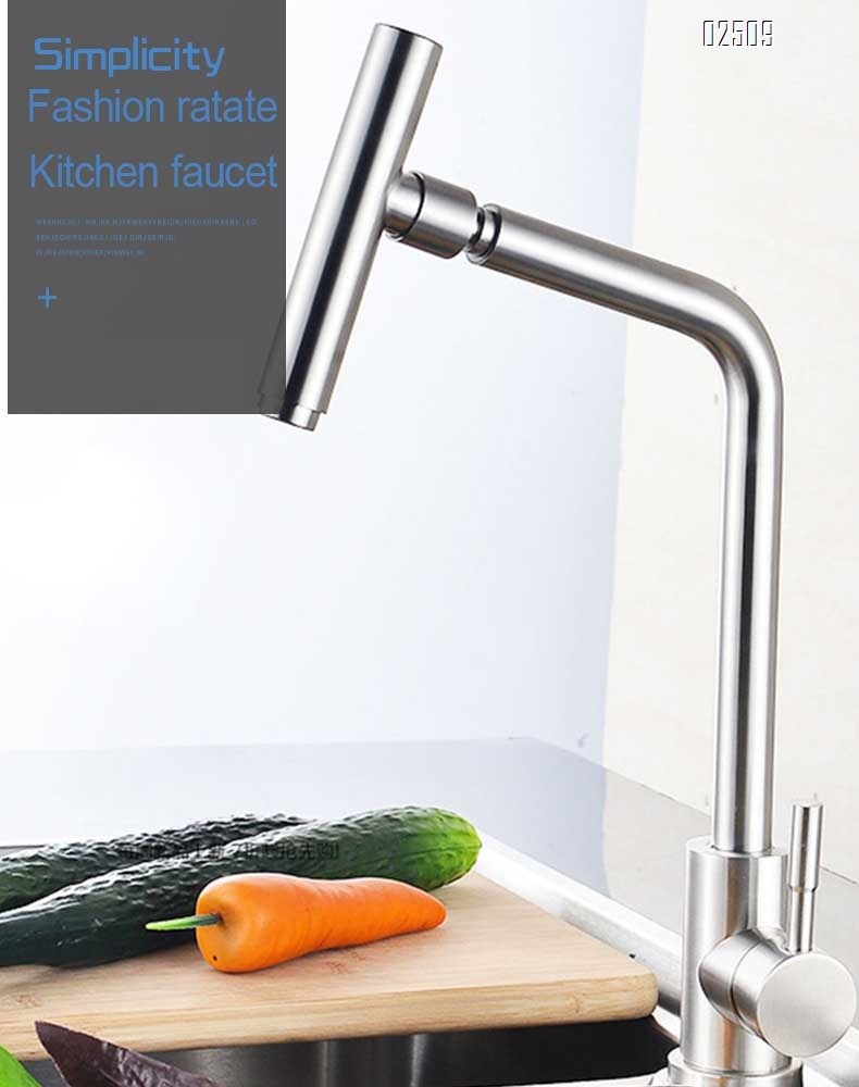 304 stainless steel rotating kitchen vegetable sink cold and hot home faucet
