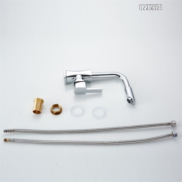 Brass body single hole cold and hot water faucet basin 360 degree rotating faucet wash basin mixing valve basin faucet