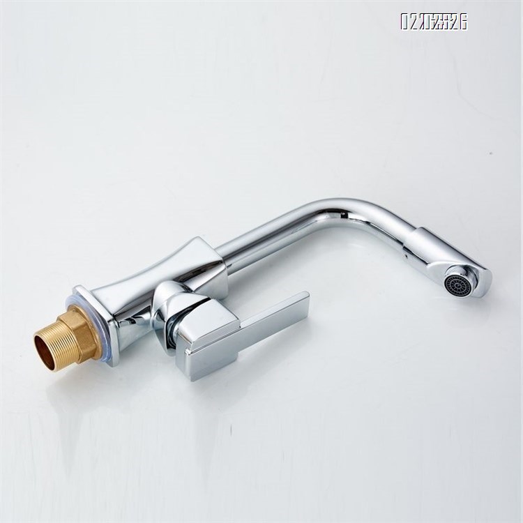Brass body single hole cold and hot water faucet basin 360 degree rotating faucet wash basin mixing valve basin faucet