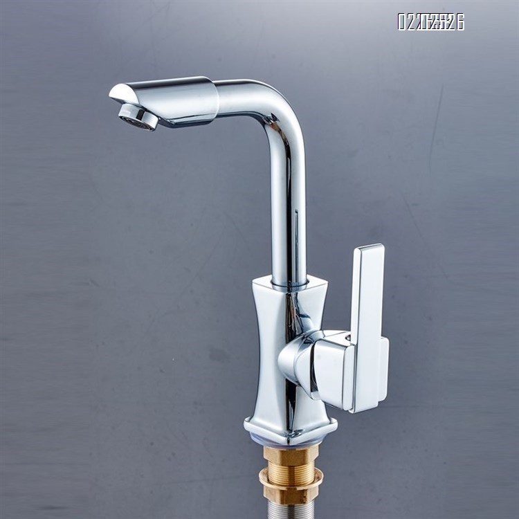Brass body single hole cold and hot water faucet basin 360 degree rotating faucet wash basin mixing valve basin faucet
