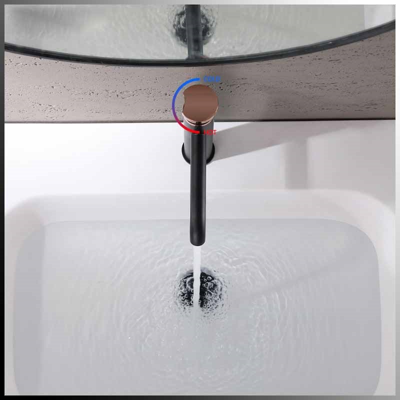 New fashion simple stainless steel basin single handle cold and hot water basin faucet