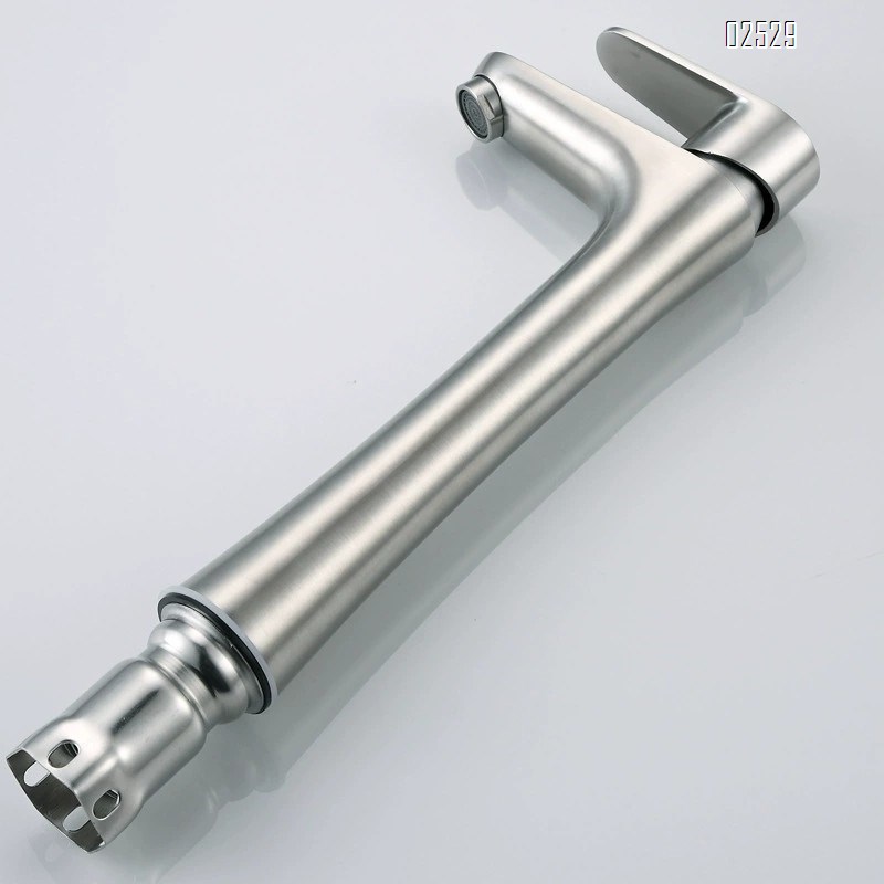 304 stainless steel brushed morden high-top basin faucet cold and hot wash basin faucet
