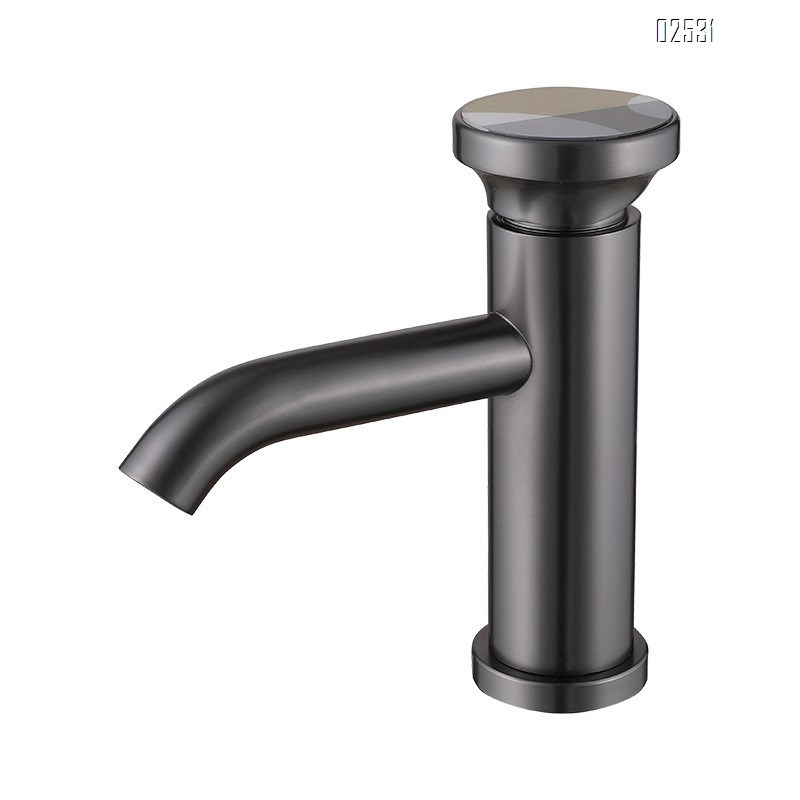 Personalized handwheel switch basin gun gray art faucet bathroom cabinet basin faucet