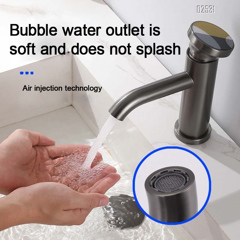 Personalized handwheel switch basin gun gray art faucet bathroom cabinet basin faucet