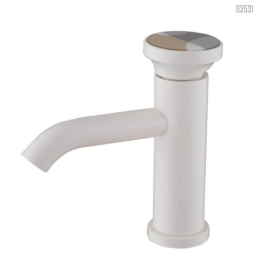 Personalized handwheel switch basin gun gray art faucet bathroom cabinet basin faucet