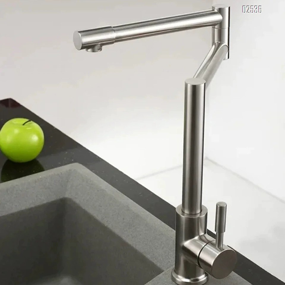 Foldable 304 stainless steel kitchen faucet sink dish pool vegetable pool cold and hot water faucet rotatable kitchen faucet