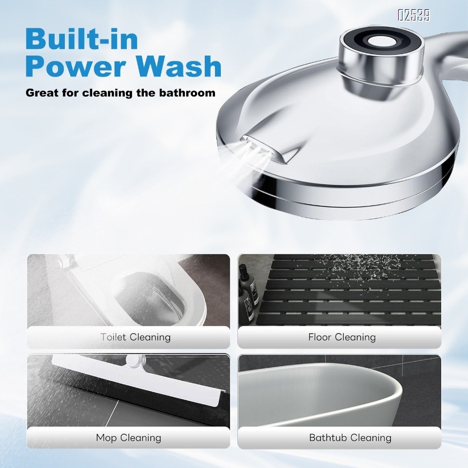 Filtered Handheld Shower Head Set 10 Spray Modeswith Magnetic Guidance Docking System  Anti Clog Nozzles for Hard Water