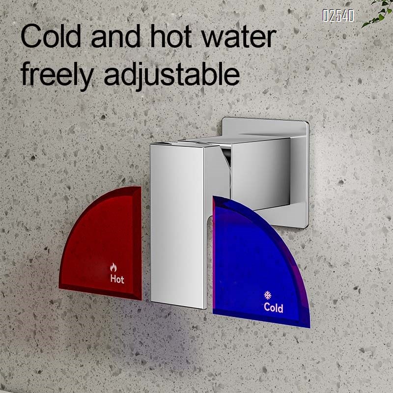 Bathroom wash basin cold and hot water faucet concealed basin faucet on the bathroom wash wall-mounted basin faucet