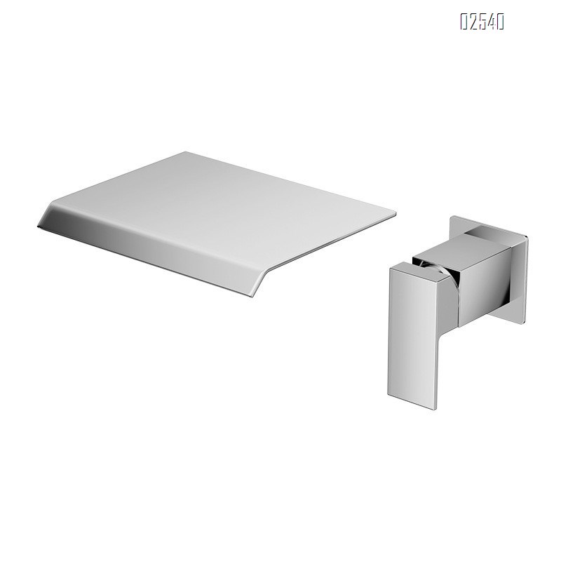 Bathroom wash basin cold and hot water faucet concealed basin faucet on the bathroom wash wall-mounted basin faucet