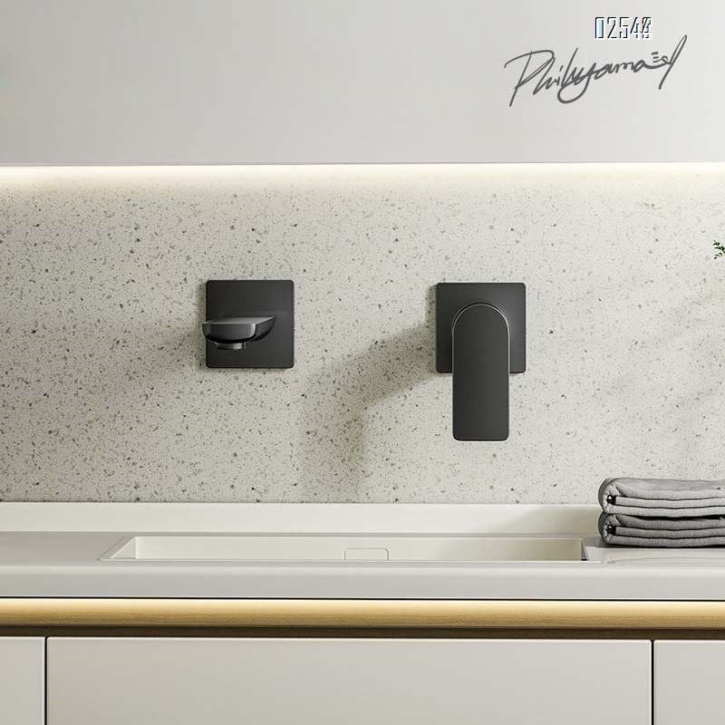 Bathroom wash basin on the counter wash basin with hidden faucet cold and hot water faucet for bathroom wash wall-mounted basin faucet