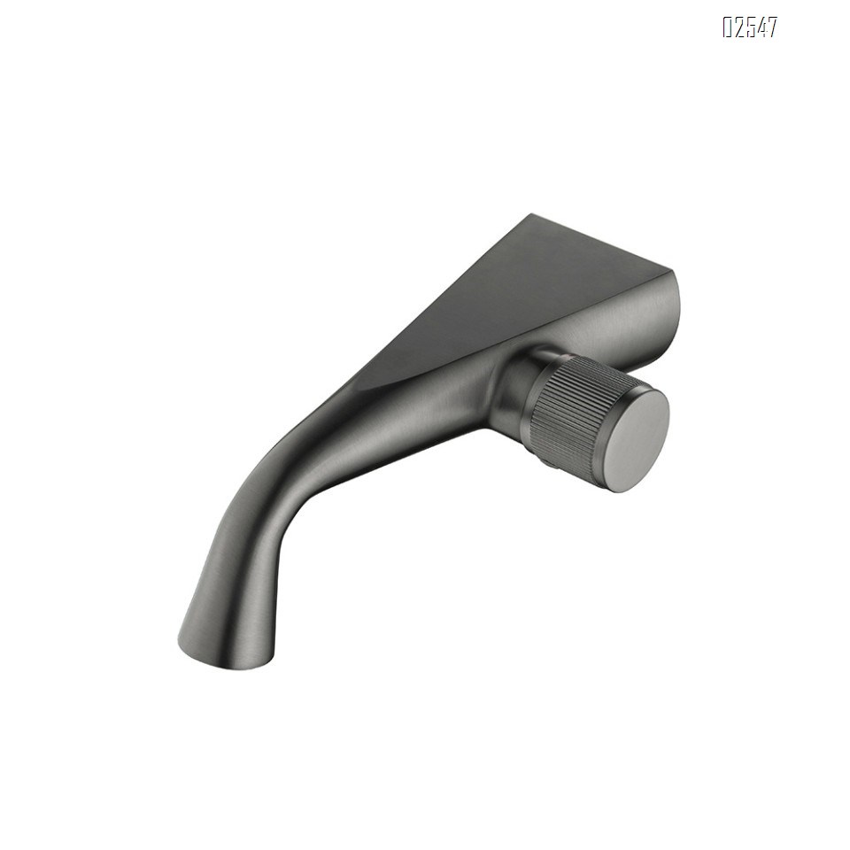 Wall-mounted faucet with ceramic disc valve core hidden installation temperature-controlled mixing valve basin faucet