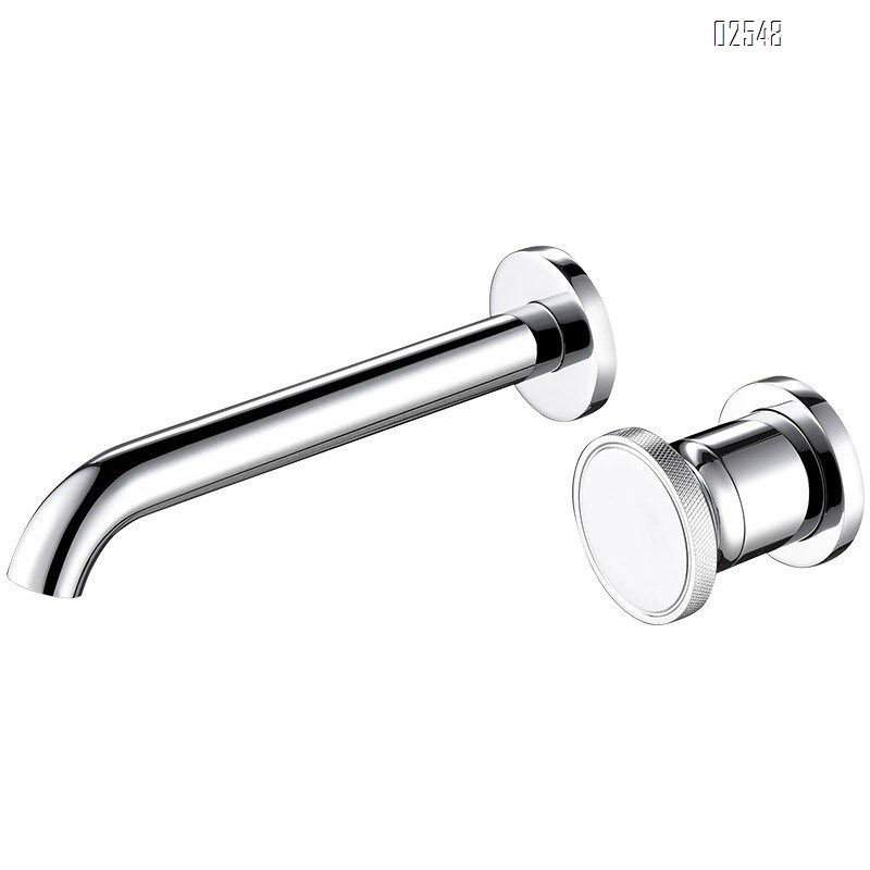 Bathroom hidden basin faucet gunmetal gray single handle cold and hot water mixing valve hidden wall faucet