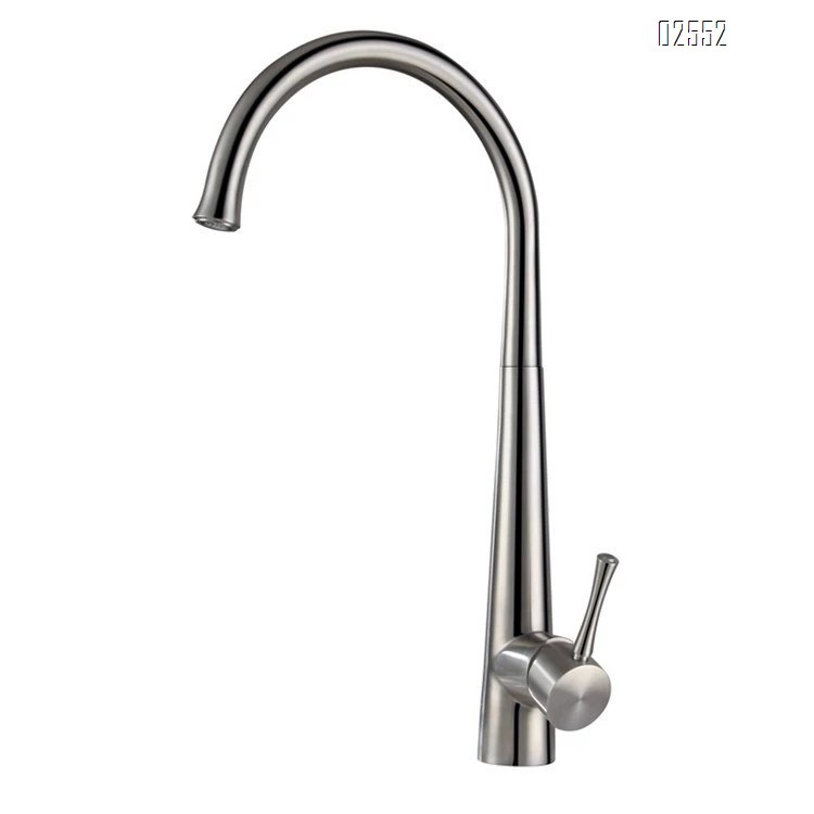 Brass brushed kitchen faucet modern home sink cold and hot water tap