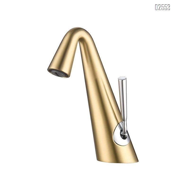 Brass faucet for cold and hot water rotating basin faucet for washing hands and face anti-splash faucet for bathroom and toilet