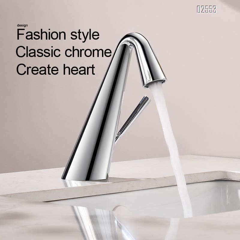 Brass faucet for cold and hot water rotating basin faucet for washing hands and face anti-splash faucet for bathroom and toilet