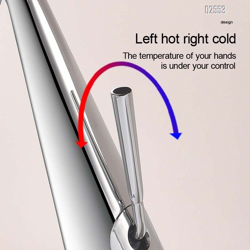 Brass faucet for cold and hot water rotating basin faucet for washing hands and face anti-splash faucet for bathroom and toilet